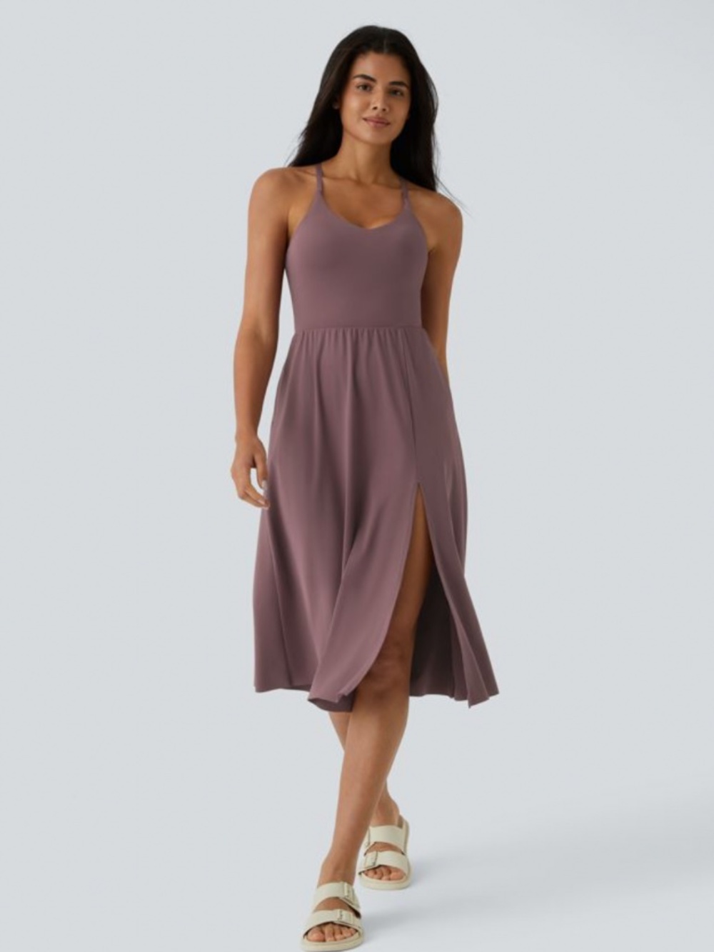 Halara Everyday Midi Chill Dress-La Land (A-C Cups)